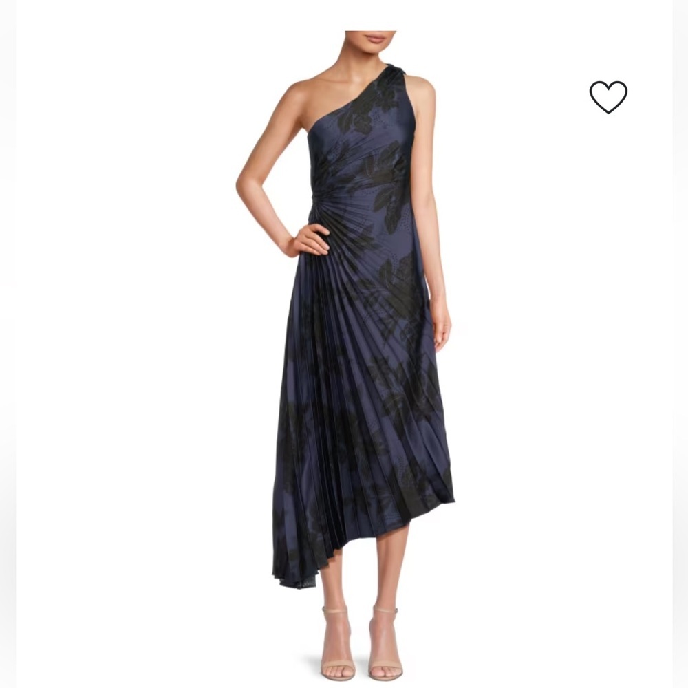 Nicole Miller Black and Gray Dress